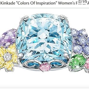Bradford Exchange Colors of InspirationThomas Kincaid gorgeous colorful ring8.5.